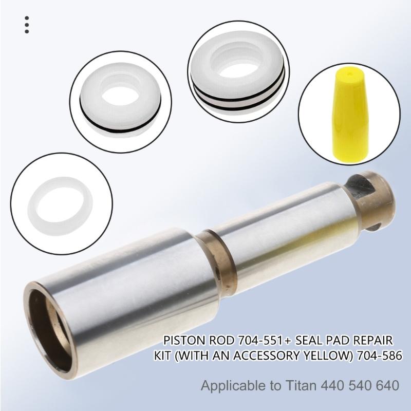 Комплект для ремонта уплотнений штока Безвоздушный распылитель Шток плунжера Узел распылителя Аппаратные детали 704-551 704-586 Замена