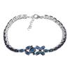 Silver Bracelet with Nano Sapphire 5.738ct, Item Weight 10.01 G (2197218)
