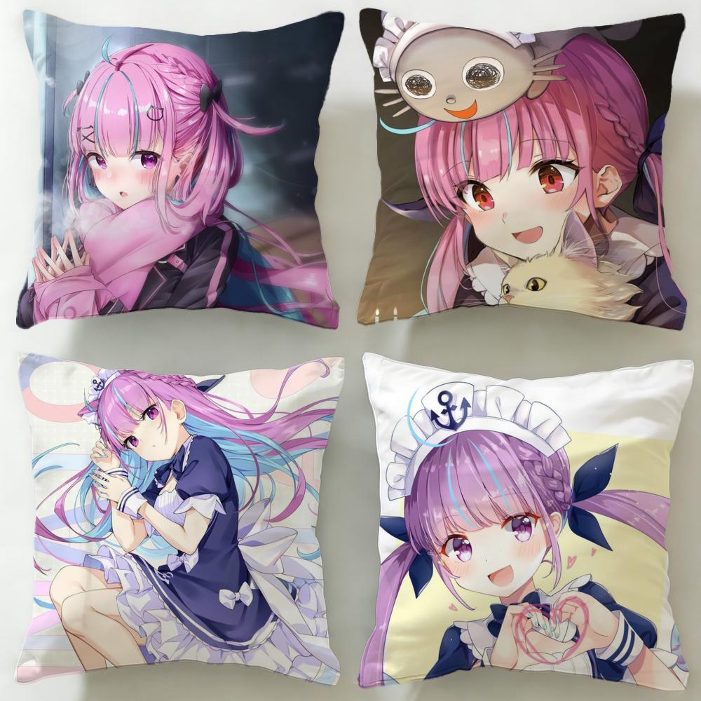 Trendy Mminato Aquaed Cushion Cover Soft EasyWash Pillow Case Versatile for Couch Bed Travel and Office