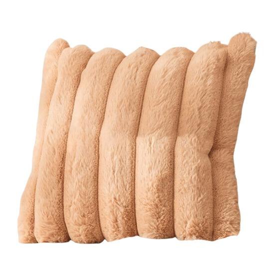 Наволочка для подушки с большим полосатым узором, застежка-молния в стиле пэчворк, пушистый материал, 45*45 см, наволочка для подушки для спальни, гостиной, дивана, украшения для вечеринки