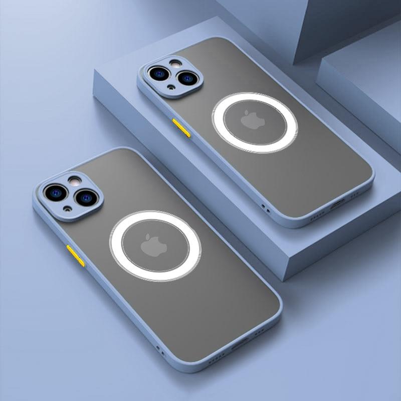 Роскошный магнитный чехол для телефона Magsafe Wireless Charge для iPhone 16 15 13 14 12 11 Pro Max Mini X XR XS 14Plus противоударный защитный чехол