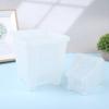 1Pc Square Mouth Meshpot Flower Pot Root Control Transparent Flower Pot For Phalaenopsis Orchid Planting With Stomata Pot