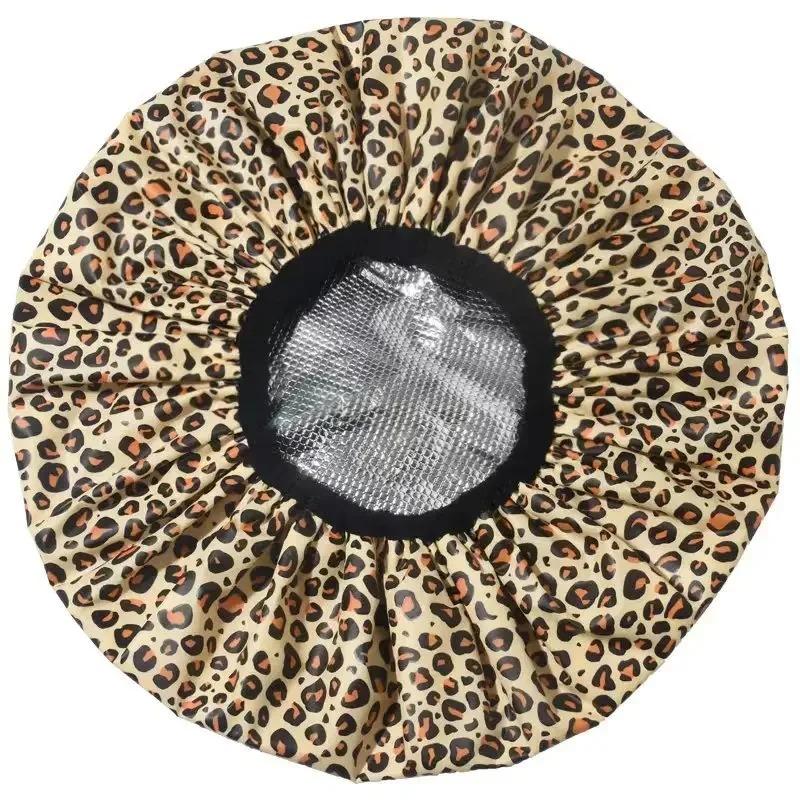 1PC Self-heating Tin Foil Hat Thickened Heating Steam Shower Caps Hair Mask Cap Portable Hair Salon Smooth Hair Oil Baking Cap