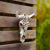 Retro Bull Skull Ornament Resin 3D Sculpture Longhorn Cow Head Bull Skull Wall Wall Art