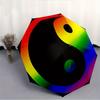1pc Yin Yang Automatic Open/Close Umbrella, Portable Folding umbrella for Everyday Use yy250826004