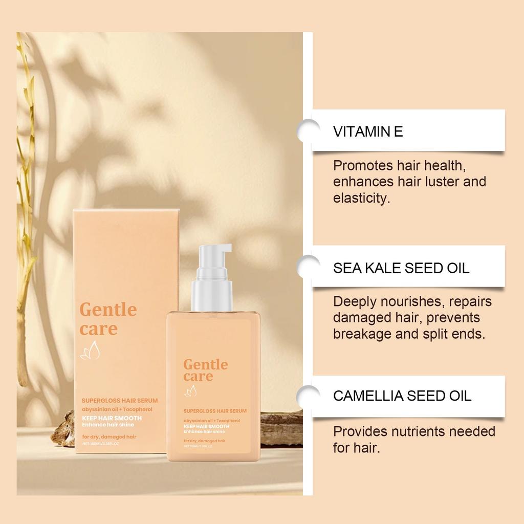 Сыворотка для разглаживания волос, шелковистое масло для волос, питает поврежденные волосы, придает легкую текстуру, уменьшает пушистость с помощью кондиционера для волос. 100 мл