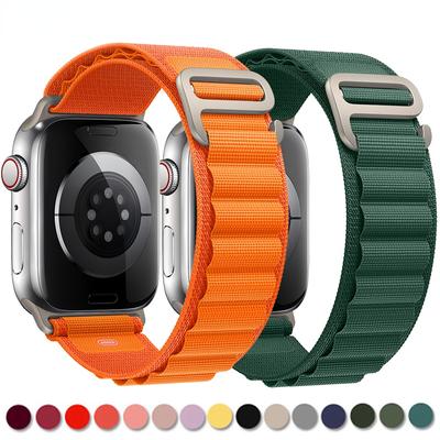 Ремешок-петля для Apple, ремешок для часов 49 мм, 45 мм, 41 мм, 44 мм, 40 мм, нейлоновый ремешок для часов, браслет, ремень iwatch series 3, 5 SE, 6, 7, 8 Ultra