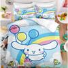 Мультяшный Аниме Sanrio Cinnamoroll Melody Комплект Постельного Белья Каваи Наволочка Пододеяльник Подушка Детский Девочки Односпальный Двуспальный King Size