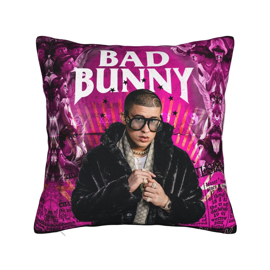 Bad Bunny DTMF Наволочка Полиэстер Чехол для Подушки Декорация Чехол для Подушки Дом Прямая Поставка 18'