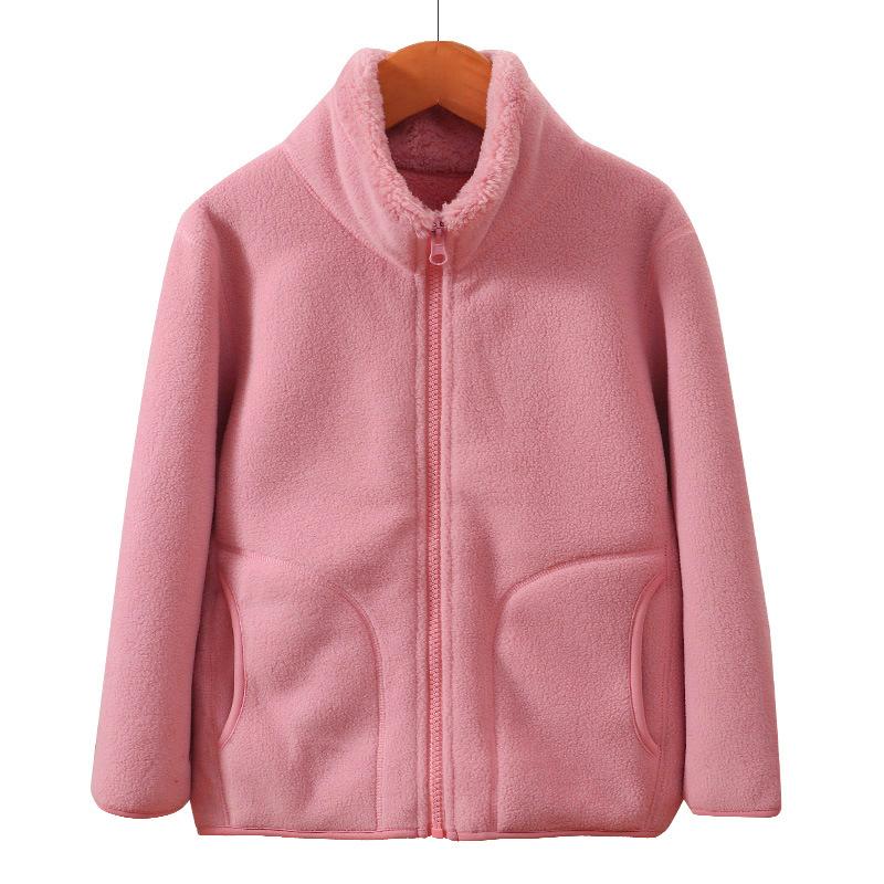 School Children's Winter Jacket Fleece Thick Warm Teenage Boys Girls Outerwear Windproof Casual Cozy Coats 18 19 20 Years Tops