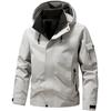 Cozy Up Windbreakers Mens Hooded Cargo Jacket Spring Waterproof Zipper Coat Bomber Camping Loose Thin Softshell Hiking Jackets Men