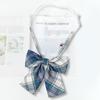 JK Bow Tie for Women, Japanese Uniform Shirt, College Style Student Plaid Tie, Men's Free Ribbon Accessories