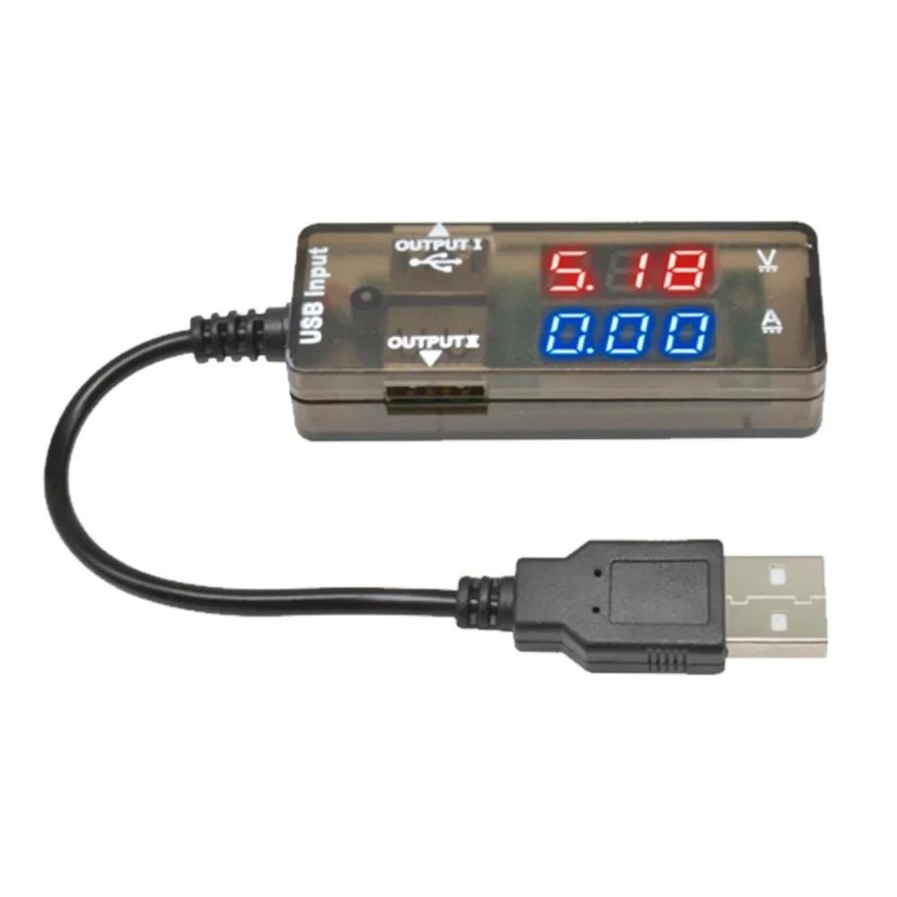 Вольтметр и Амперметр с Красным и Синим Цифровым Дисплеем и USB-Кабелем USB-Тестер Только VA ,C,P,VA+C,VA+P,C+P,VA+C+P,VA+C+P