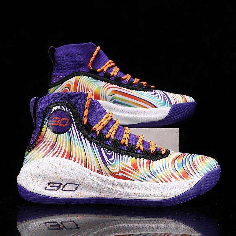 Большие размеры новых баскетбольных кроссовок для мужчин с высоким берцем для учеников начальной и средней школы спортивная обувь библиотека 7 миль 8 настоящие военные ботинки кроссовки