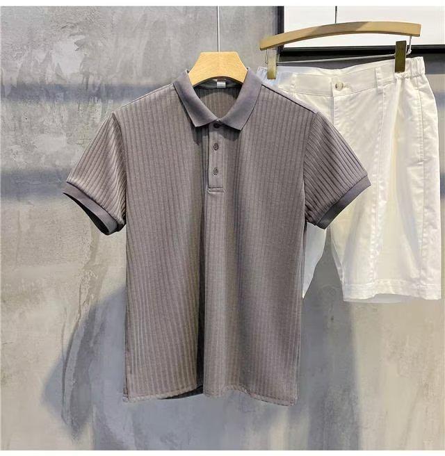 Мужская рубашка-поло Slim Fit с коротким рукавом - дышащий летний топ