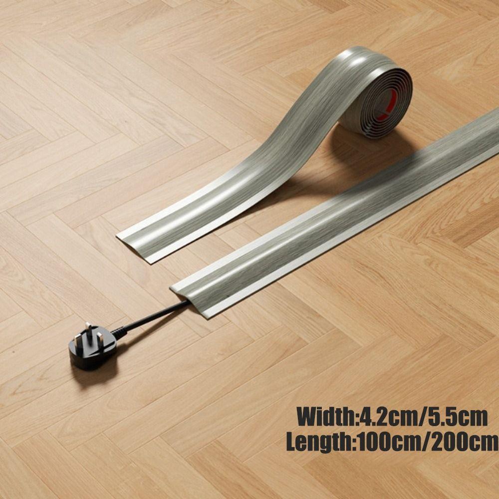 High Quality 1m/2m Cord Cover Soft Durable Floor Cable Cover Cable Management Flexible Wire Cover Indoor