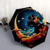 1pc Space Dachshund Adventure Umbrella with Plastic Handle,Suitable for All Seasons Home Travel Outdoor UmbrellaDD640