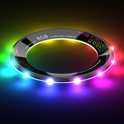 TOSY Летающее кольцо 16 миллионов цветов RGB или 12 ультра ярких легких подарочных игрушек для и детей - Светодиоды, Яркое, Режим, Автоматическое освещение, Безопасное, Мягкое, Водонепроницаемое,