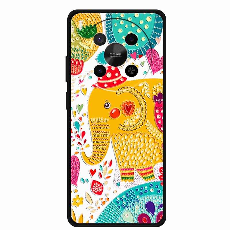 For ZTE Blade V70 Max Case 3D Blossom Emboss Soft Silicone Phone Cover for Nubia V70 Max Cases Relief Flower Shell New V 70 Max