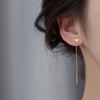 ANENJERY Серьги-сердечки для женщин, длинные висячие серьги с кисточками, изысканные вечерние ювелирные изделия, оптовая продажа