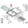 for BMW F20, F22, F30, F32, F35, F36, F26 X4, F87 M2 sunroof rubber sealing gasket 54137344553