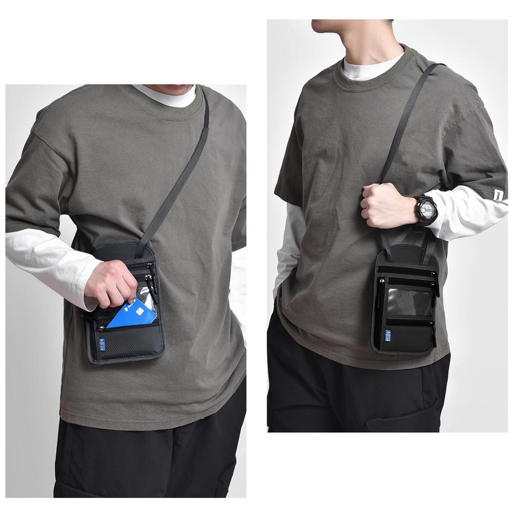 Passport Hanging Around the Passport Passport Card Large Storage Label Transparent Passport Overseas Business Overseas Travel [Azarxis] Case, Neck,