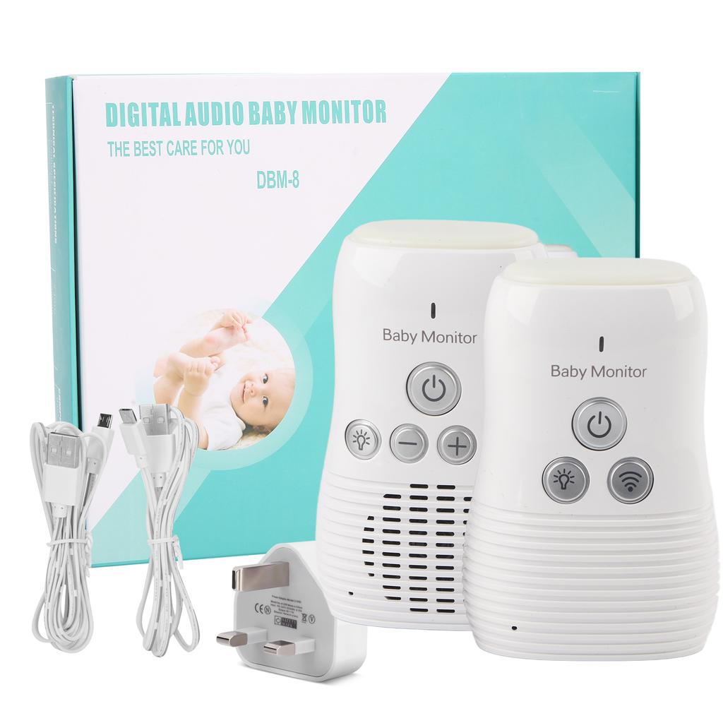 Детский аудиомонитор с двухсторонним разговором, беспроводной детский интерком, ночник, устройство домашней безопасности(Приз   )