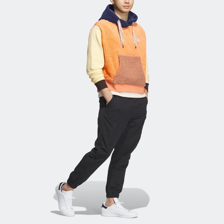 Adidas Originals Trefoil X Melting Sadness Co-Branded Rabbit Patch Contrast Collar Long Sleeve Sweatshirt Unisex Tops Light-Khaki-Brown HY7255