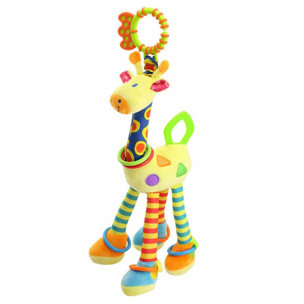 Детские плюшевые мультяшные животные игрушки для кроватки, подвесные детские коляски, висящие мягкие