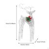 2 шт. Рождественские украшения, украшения в виде оленей, настольные декоративные светящиеся фигурки оленей, украшение для двора
