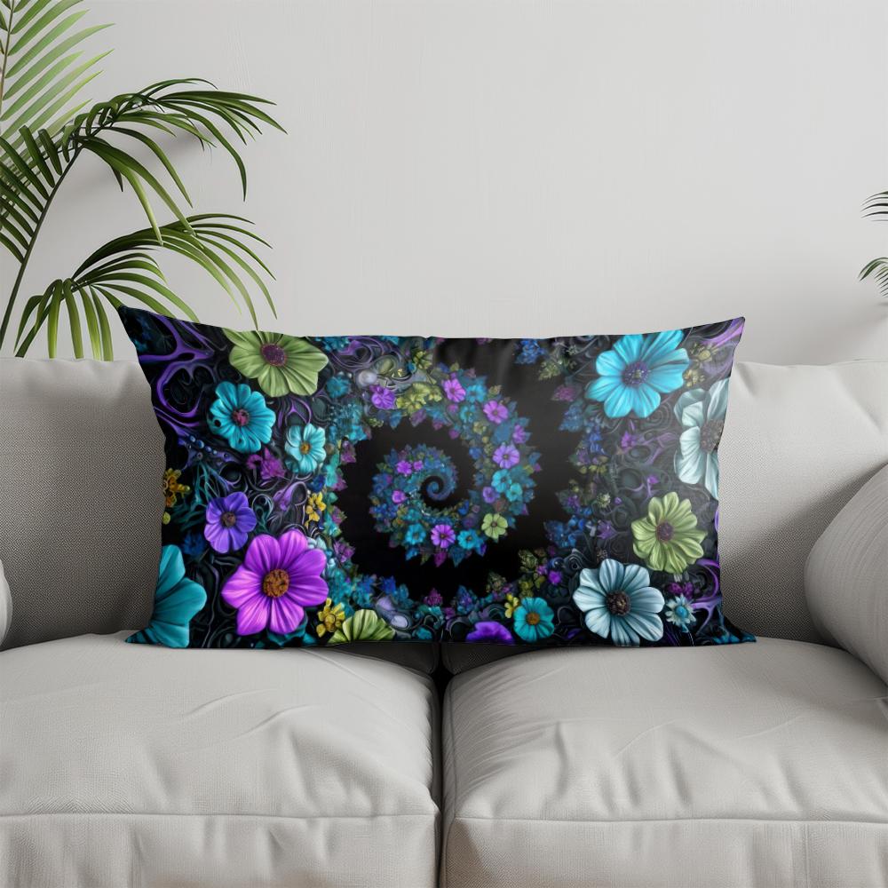 Домашний Декор Рождественское Украшение-Подушка с узором Подходит для дивана, спальни, автомобиля Наволочка Подушка Прямоугольная Подушка для спины