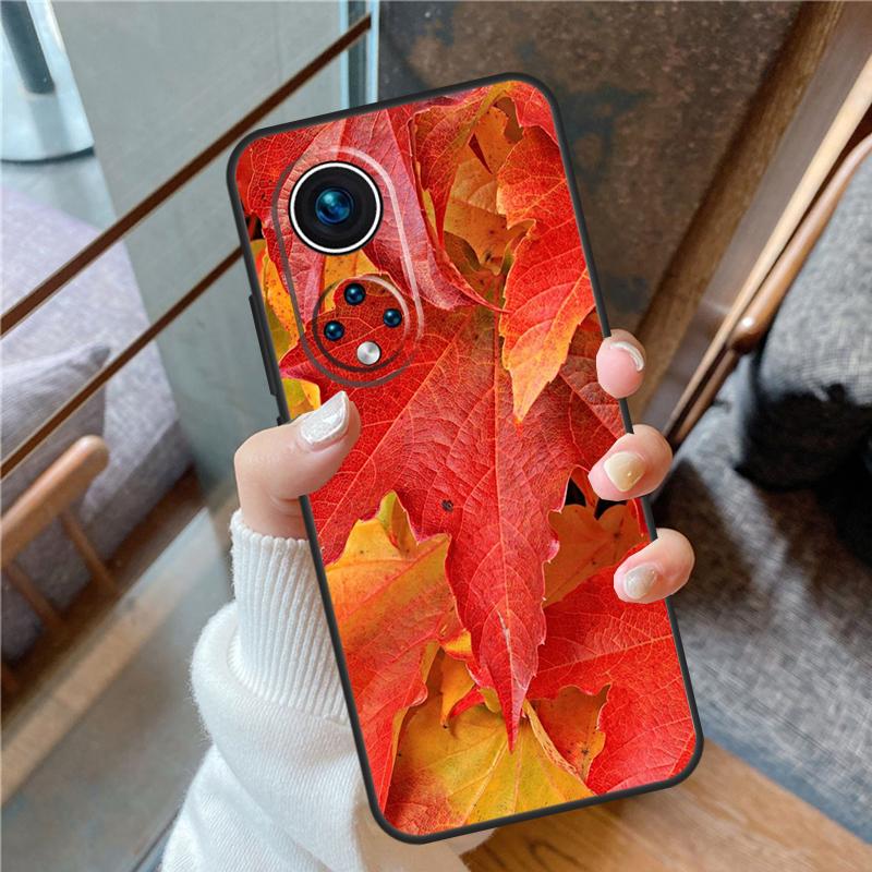 Чехол "Осенние листья" для Honor 90 Lite 50 70 Magic 5 Pro 8X 9X X6 X7 X8 X9 X8a X7a X6a X9b X9a Задняя крышка