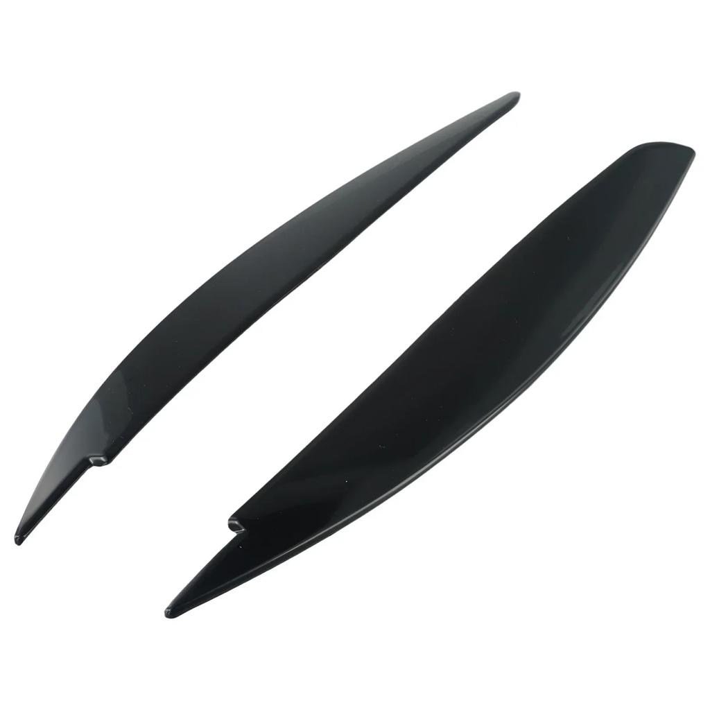 2 шт., автомобильные фары, крышки для глаз, черная отделка, ABS, углеродное волокно, привлекательные для BMW 1 серии E87 E88 E81 E82, наборы для век и бровей