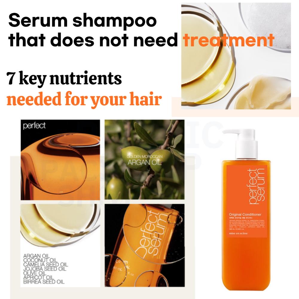 Mise En Scene Perfect Serum Шампунь Original/Super Rich/Стайлинг 680мл