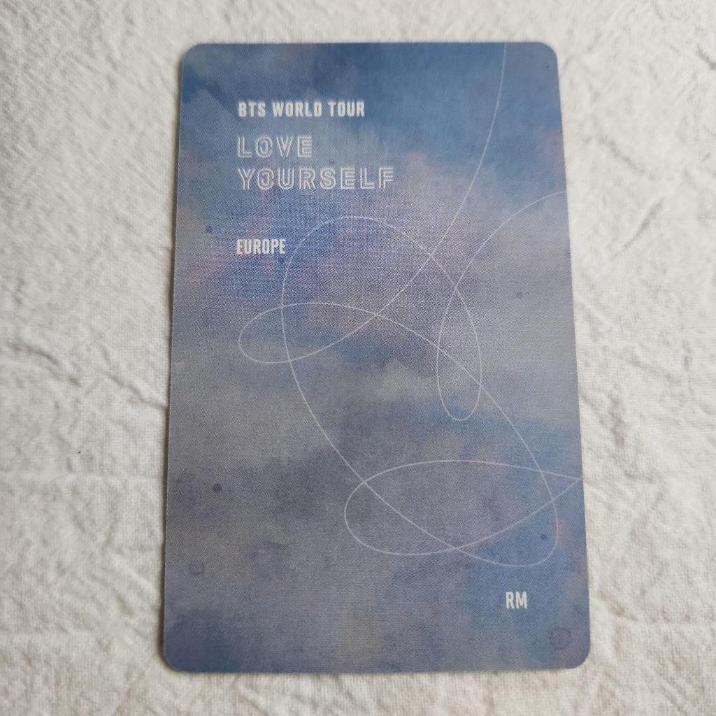 [ИСПОЛЬЗОВАН] Коллекционная карточка BTS LOVE YOURSELF EUROPE RM Namjoon