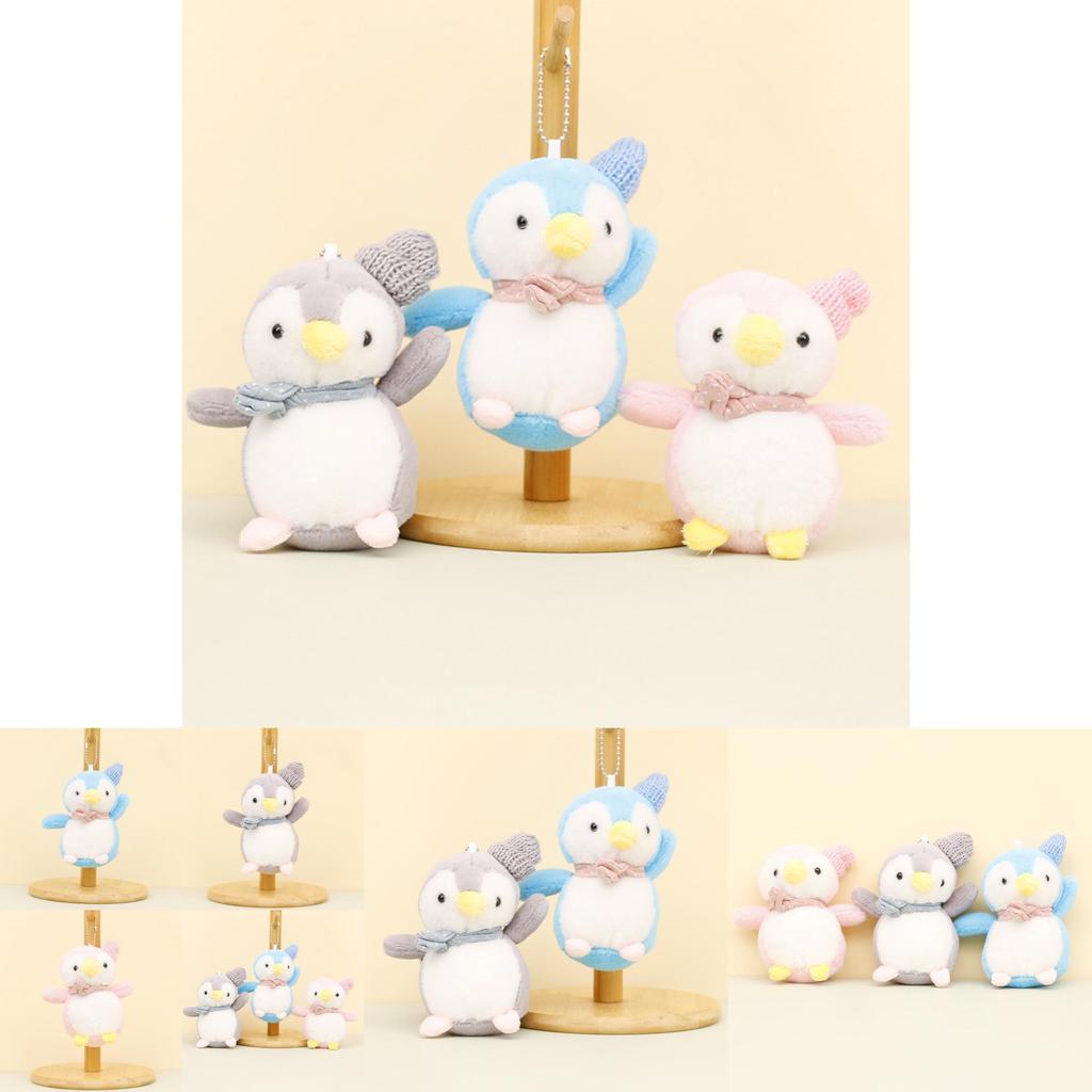 12cm Plush Penguin Keychain Lovely Pp Cotton Filled Penguin Doll Bag Accessory