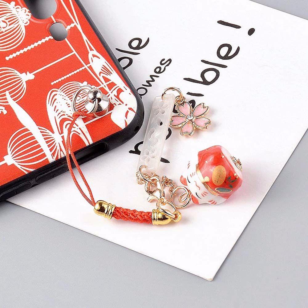 Bell Smartphone Hanging Rope Daisy Maneki Neko Smart Phone Strap Mobile Phone Rope Camera Lanyard