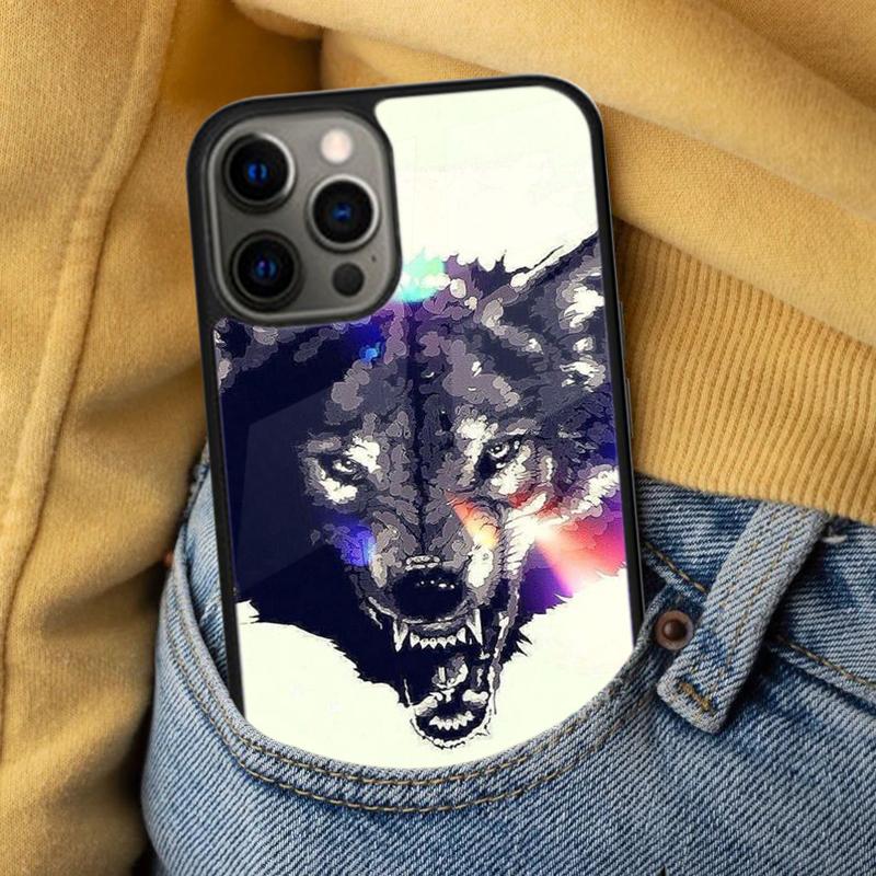 Wolf Art Soft Phone Case for iPhone 17 Air 16e Pro max 15 Pro 13 14 Plus 11 12 MagSafe Magnetic Coque