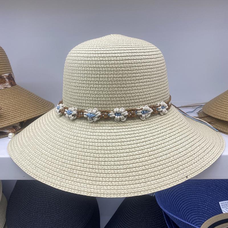 Соломенная шляпа Женская Летняя шляпа для отпуска Пляжная шляпа Солнечная шляпа Солнечная шляпа