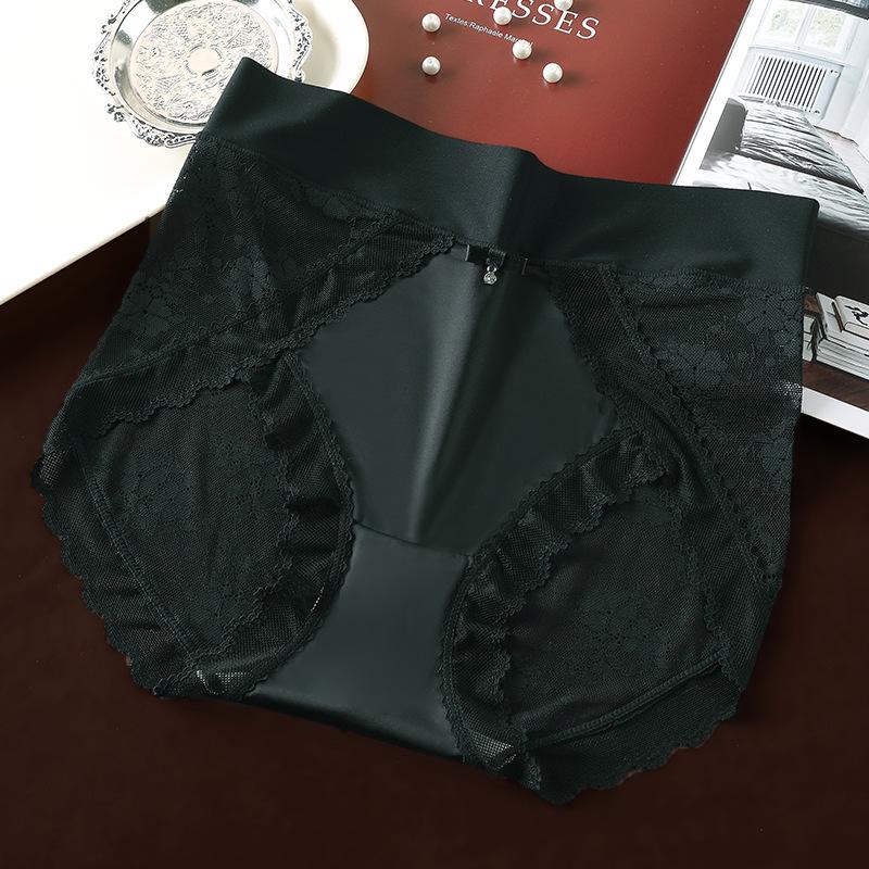 Plus Size Women's Japanese Satin Lace Seamless Jacquard Underwear - Light Luxury