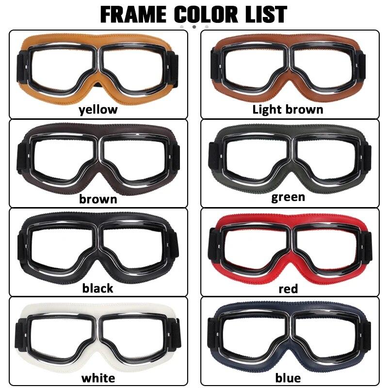 Ветрозащитные очки для велосипедного шлема, кожаные защитные защитные антибликовые очки для мотокросса в стиле стимпанк, легко носить с собой