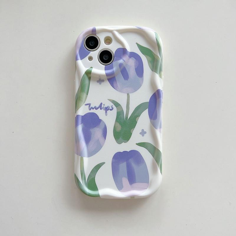 Мягкий силиконовый чехол с цветочным принтом тюльпана для мобильного телефона, белая задняя крышка для iPhone Samsung Xiaomi Redmi Infinix