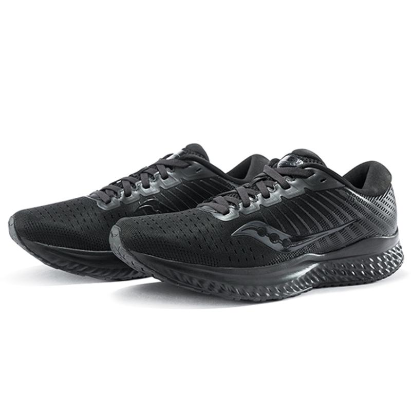 SAUCONY Guide 13 Амортизация Противоскользящие и износостойкие Поддержка Низкие Тренировочные Беговые Кроссовки Женские Черные Saucony S10548-60