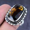 Honey Topaz Gemstone Handmade 925 Steling Silver Gift Jewelry Ring Size 8 N2Y03