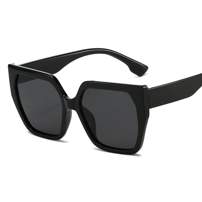 Трендовые зеркальные квадратные солнцезащитные очки женские мужские градиентные классические с большой оправой дизайнерского бренда очки женские мужские