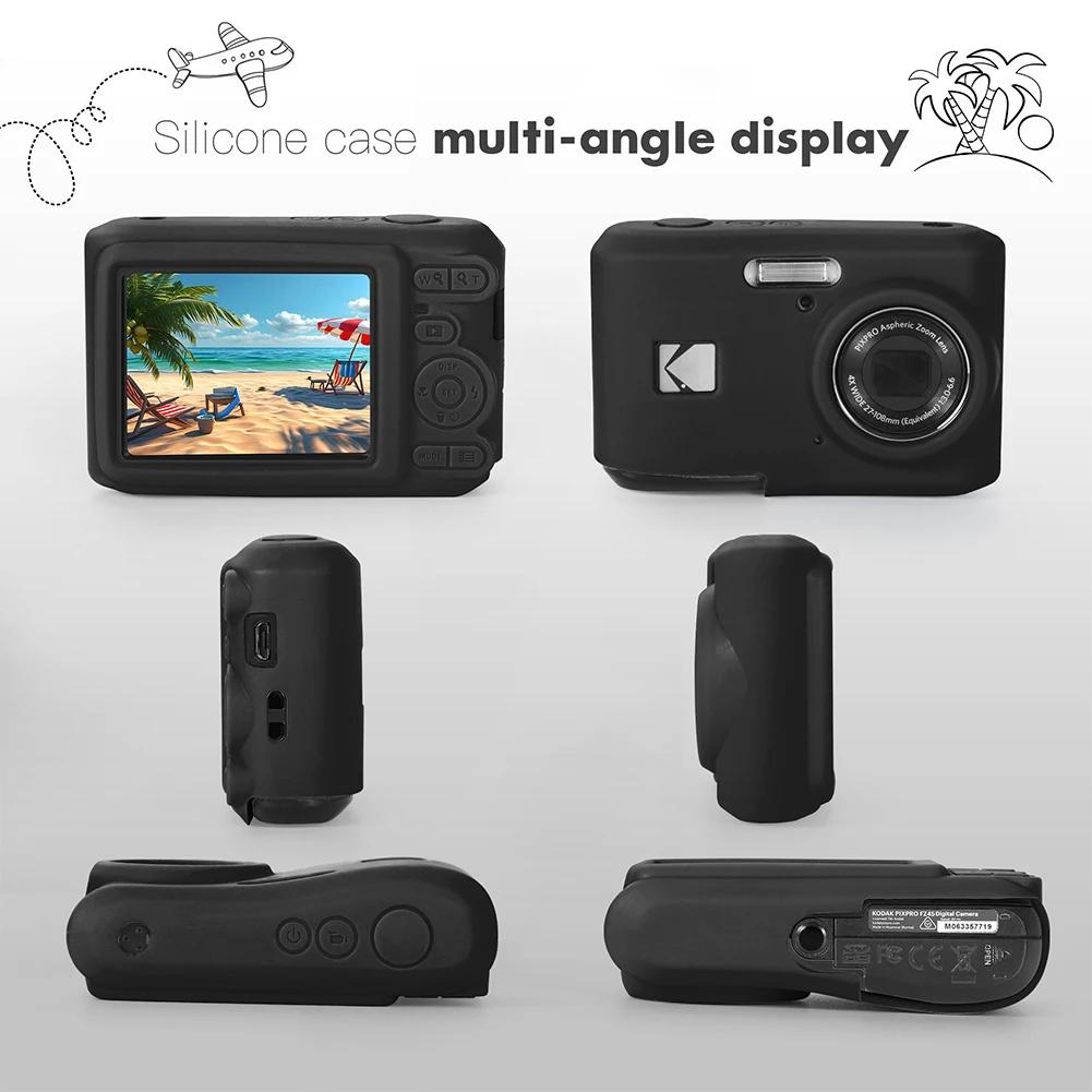 Для KODAK PIXPRO FZ45 FZ55 Мягкий Силиконовый Защитный Чехол с Ремешком Тонкий Чехол-сумка для Камеры Чехол для Камеры Аксессуары для Камеры