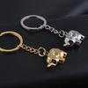 Mini 3D Gold Elephant Keychain Pendant