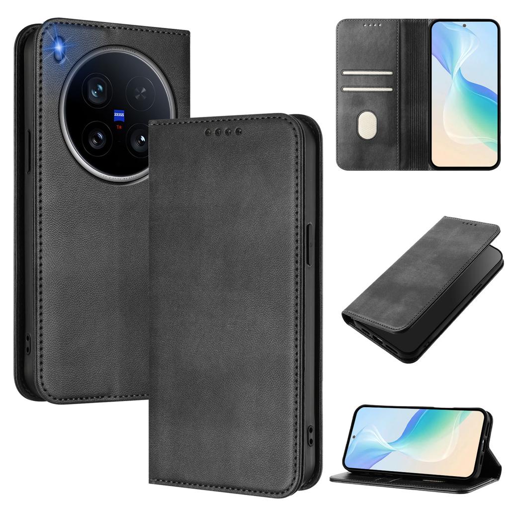 Для vivo X200 Ultra 5G Кошельки Чехлы Ретро Текстура Блокировка RFID Кожаный Чехол для Телефона