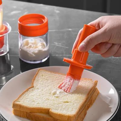 Кисточки для смазывания маслом на гриле, Портативная силиконовая бутылка с кисточкой для масла, Термостойкий, Жидкое масло, Инструмент для выпечки, кухни, барбекю