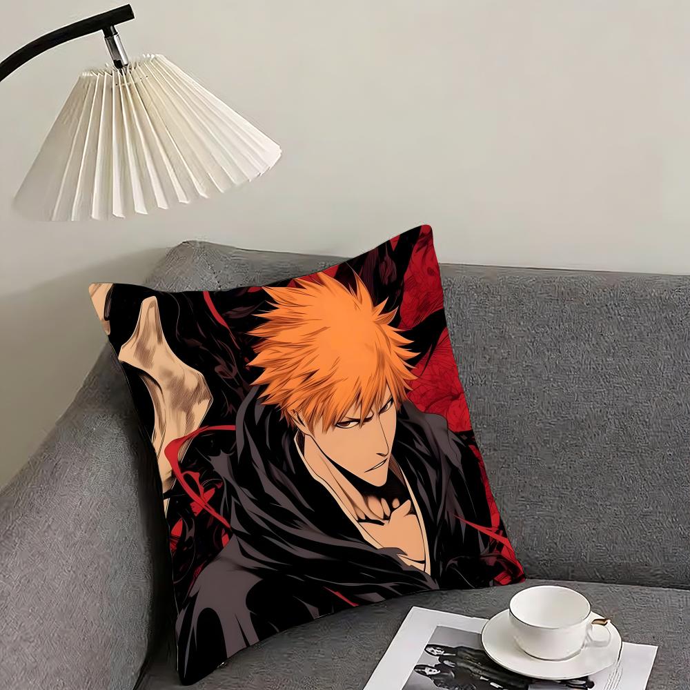 B-Bleach Куросаки Аниме Наволочка Подушка Ультрамягкая Гипоаллергенная Ткань Облачный Комфорт и Скрытая Молния